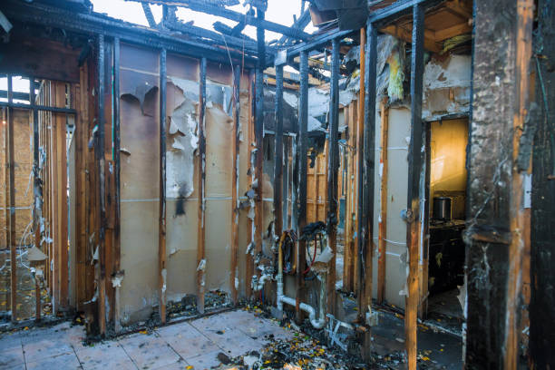 Professional Fire Damage Removal technician working in Broomall, PA